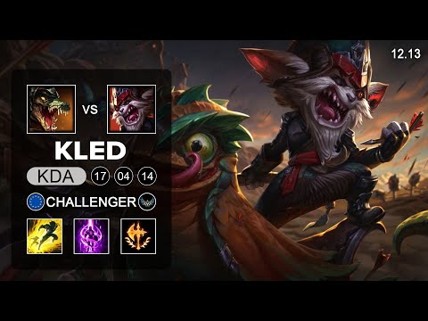 Kled vs Renekton Top - EUW Challenger - Patch 12.13 Season 12