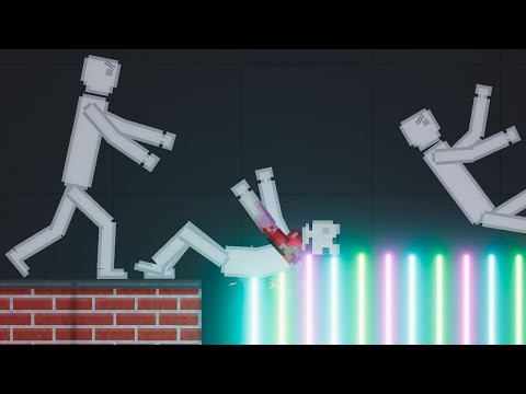 People push each other on Lightsabers In People Playground