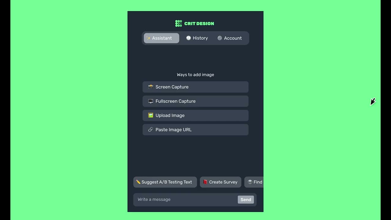 Crit Design demo video