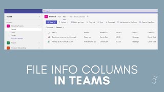 How to create more columns in the FILES area of Microsoft Teams || Mission Computers