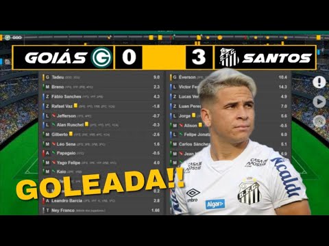 Goiás 0x3 Santos | Mais uma goleada e com direito a um GOLAÇO de Soteldo!!