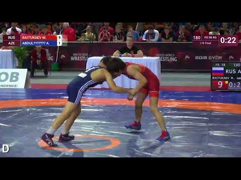 1/8 FS - 38 kg: M. BAITUKAEV (RUS) v. A. ABDUL (AZE)