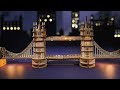 Apšviestas RoboTime 3D dėlionės laikrodžio bokštas Big Ben