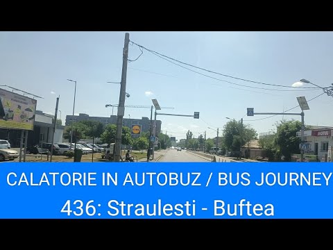 🇷🇴 BUS JOURNEY (TIMELAPSE) | STB București (Bucharest) 436: Straulesti ➔ Buftea