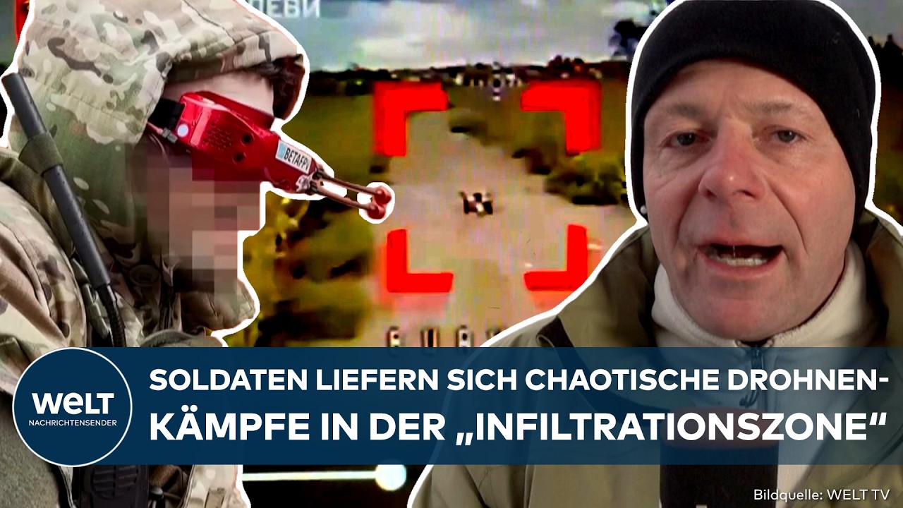 PUTINS KRIEG: Soldaten liefern sich tödliche Drohnengefechte in der "Infiltrationszone"