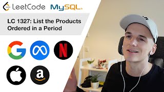 YouTube video 'LeetCode 1327: List the Products Ordered in a Period [SQL]'
