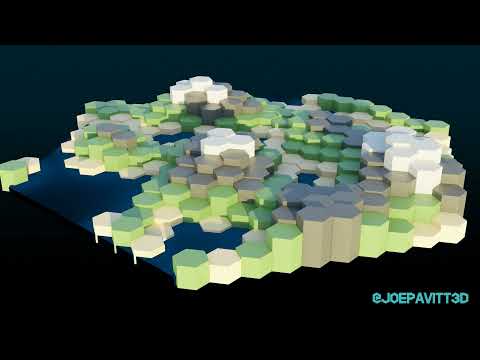 Hex World - Blender Geometry Nodes