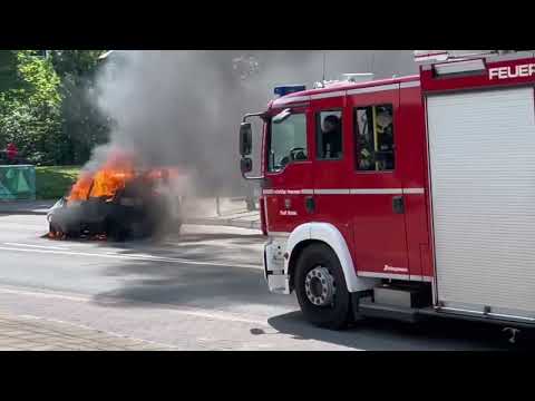 Feuerwehreinsatz in Rinteln am Pferdemarkt/Hartler Straße
