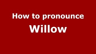How to pronounce Willow