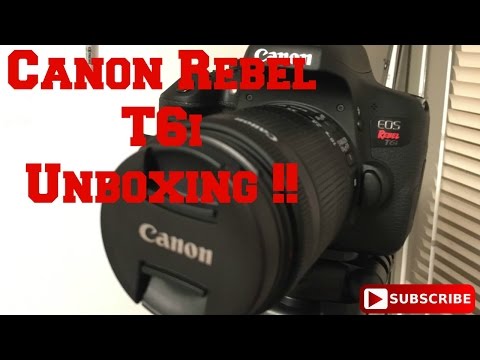 Canon Rebel T6i Unboxing !!