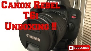 Canon Rebel T6i Unboxing !!