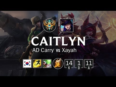 Caitlyn ADC vs Xayah - KR Challenger Patch 8.23