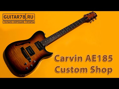 Carvin AE-185 Acoustic/Electric "Hybrid" Semi-Hollow Body - Flame Maple - Made in USA - Free Pro Setup image 26