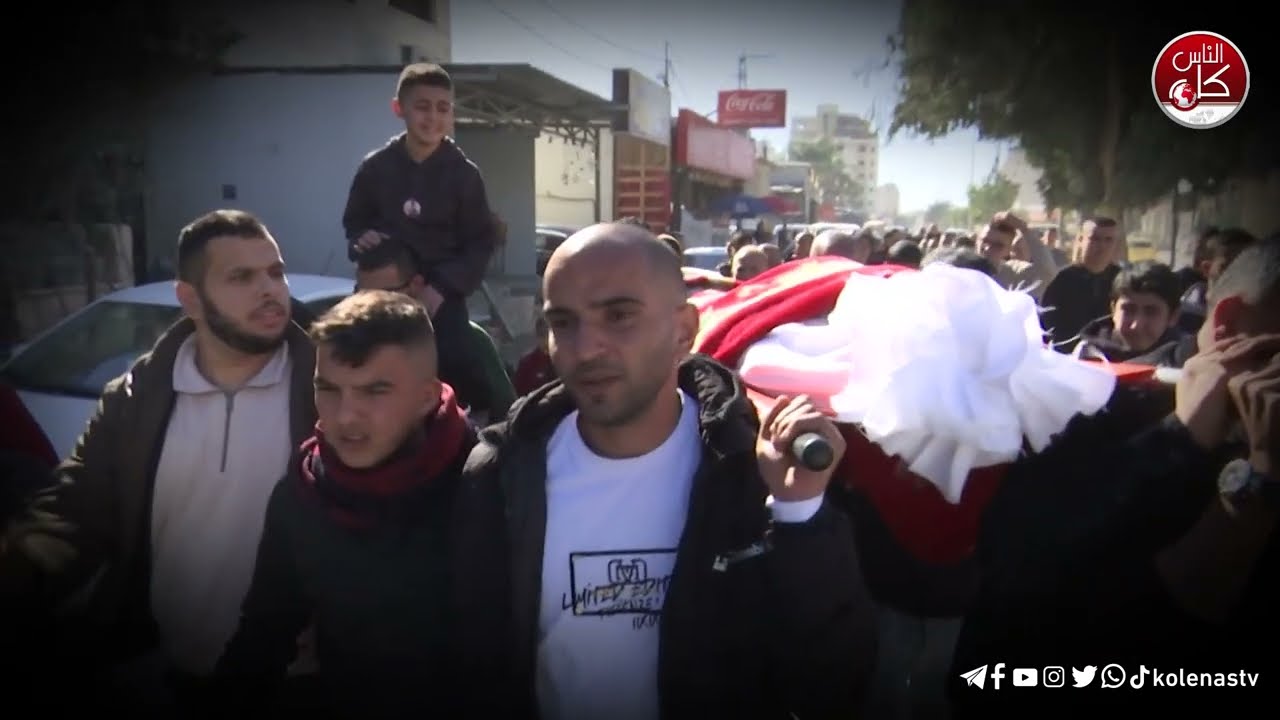 مخيم نور شمس يودع قمره الصحفي ايراهيم محاميد