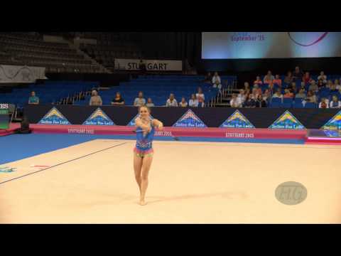 Angelica KVIECZYNSKI (BRA) 2015 Rhythmic Worlds Stuttgart - Qualifications Clubs