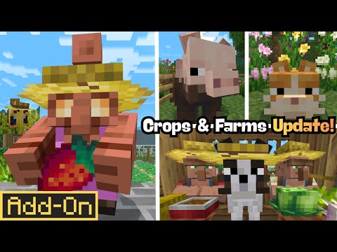 Life on the Farm UPDATE🌾 Crops & Farms 1.4  Showcase Minecraft