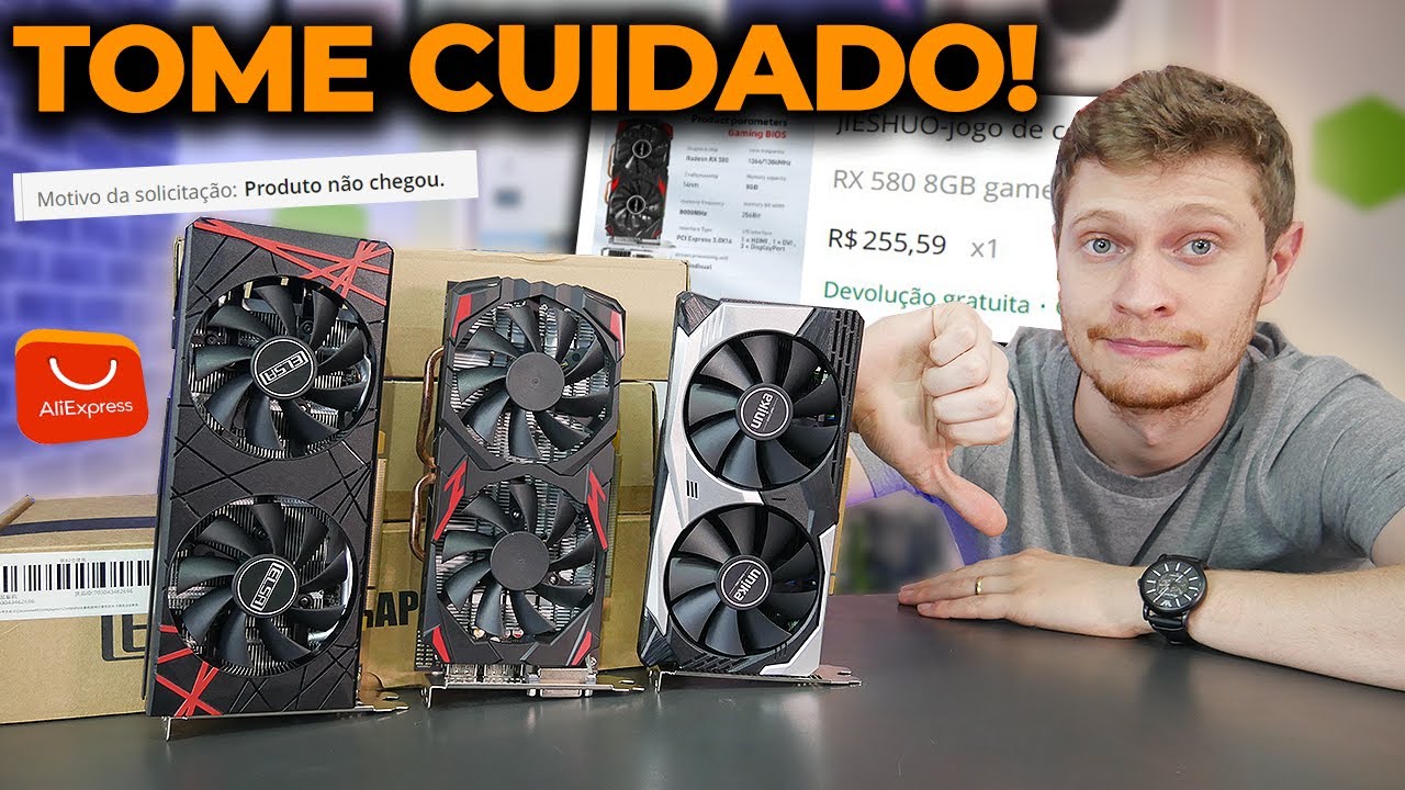 GOLPE DA RX 580 BARATA NO ALIEXPRESS! (E DE OUTROS HARDWARES) COMO IDENTIFICAR?