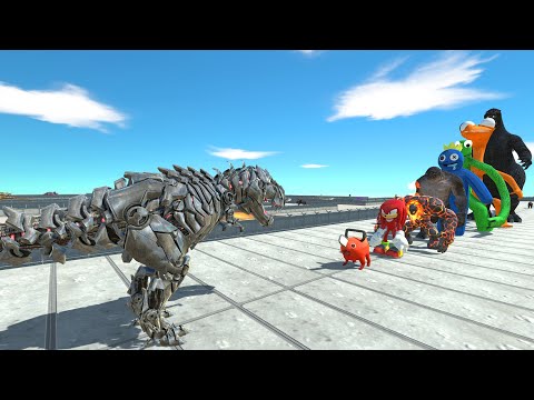 Tek Rek vs Heisei Godzilla LAVA DEATH RUN - Animal Revolt Battle Simulator
