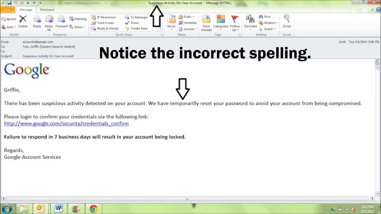 Phishing Not Fishing!