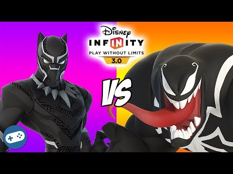 Black Panther VS Venom Disney Infinity 3.0 Toy Box Versus Fight