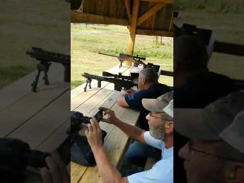1200 yards with a Faxon firearms 16 inch AR10