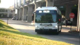 preview picture of video 'MTA Maryland: Buses operating shuttle service during the 2012 Preakness Stakes'