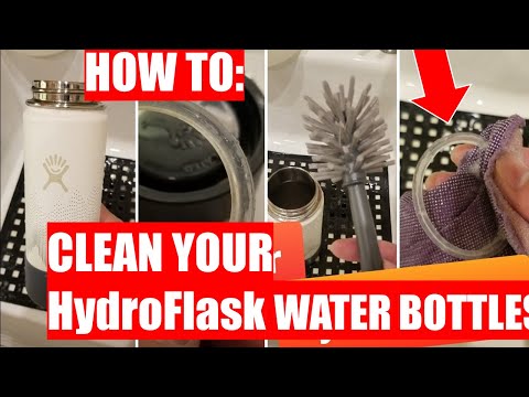 How to clean your Hydroflask or insulated bottles.  (How to Remove bottle odor and grime)