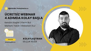 4 Adımda Kolay Başla Webinarı | Kendini Keşfet | Fikrini Bul | Markanı Kur | Web