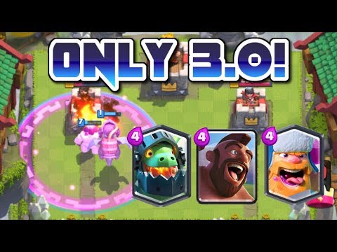 EPIC 3.0 HOG CYCLE DECK! Ladder or Challenge deck! | Clash Royale
