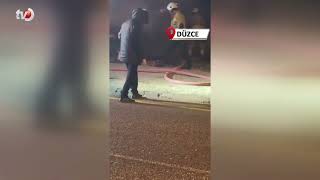 Park Halindeki Otomobil Alev Alev Yandı