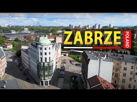 🇵🇱 Zabrze z lotu ptaka w 4K – Niesamowite widoki!