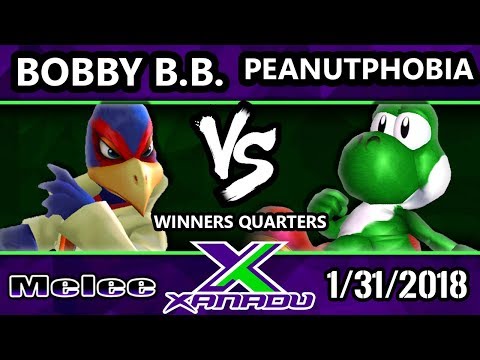 S@X 239 Melee - Bobby B.B. (Falco) Vs. Peanutphobia (Yoshi) - Smash Melee Winners Quarters - SSBM