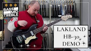 Video thumbnail for Lakland Skyline Hollowbody 30 Demo by Bass Mid Treble