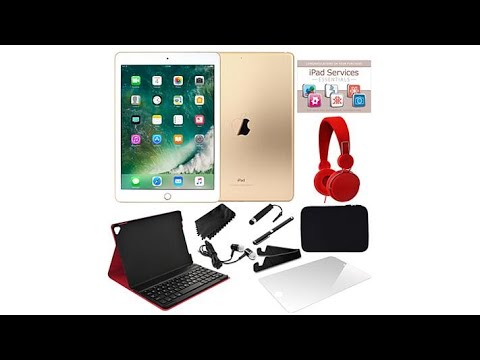 2017 Apple iPad 9.7 WiFi Tablet w/Keyboard/Headphones