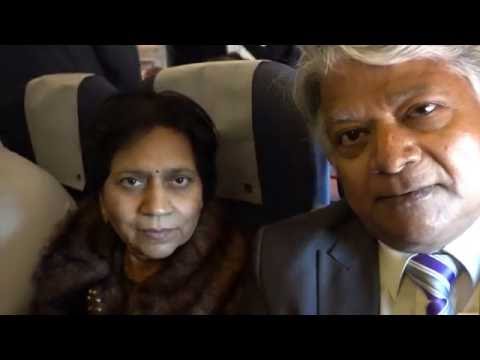 Aruna & Hari Sharma boarded SAS Flight SK1140 at Ronneby Airport Karlskrona, Nov 27, 2016