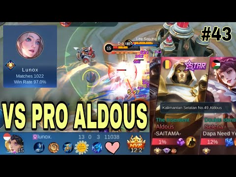 Lunox Gameplay - Solo Meet Pro Aldous | Tutorial Lunox | Lunox | Emblem Lunox Tersakit 2021