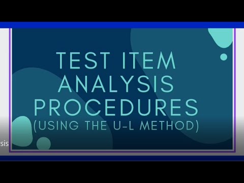 Item Analysis 1