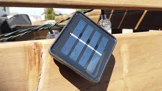 Solar Powered String Lights Outdoor with 8 Lighting Modes, Waterproof & Auto Shut off Review