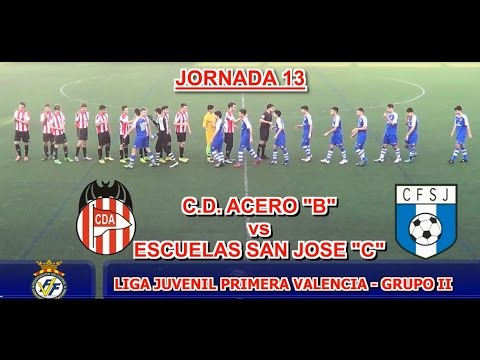2016-17_J13_Primera Juvenil Valencia_G-II_Acero B (0-1) Escuelas San Jose C