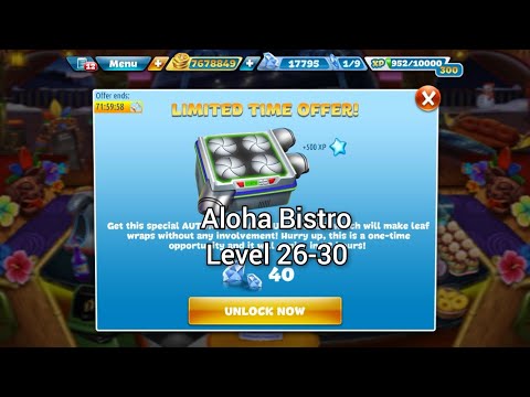 Cooking Fever - Aloha Bistro Nível 26-30
