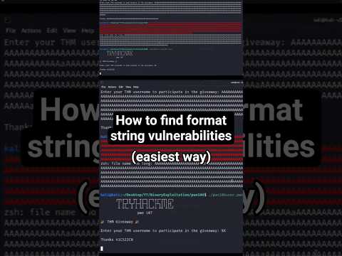 Finding #format #string #vulnerabilities is as easy as passing a format #specifier #ctf #pwn #vuln