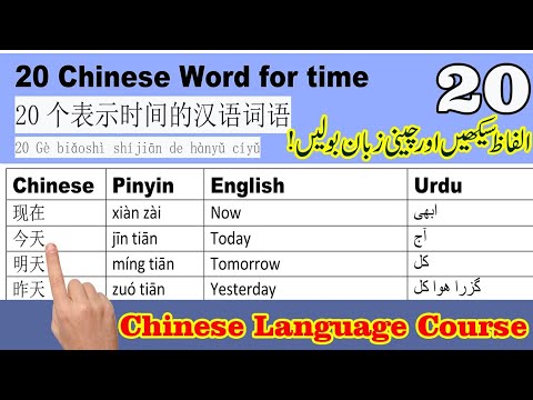 20 Chinese Basic Words for Everyday Life | Learn Chinese Language | Essential Pharases