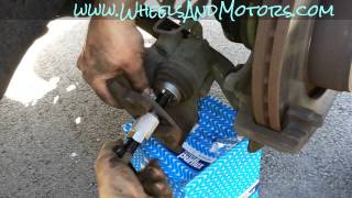 How to change front brake pads and discs (rotors) for Audi A6 (C6 4F)
