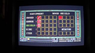 PC-8801mkIISR: Wanderers From Y's / Y's III (Intro & Short Game Play)