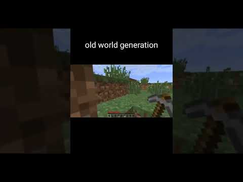 V Pro Gaming - New vs old world generation in Minecraft #shorts