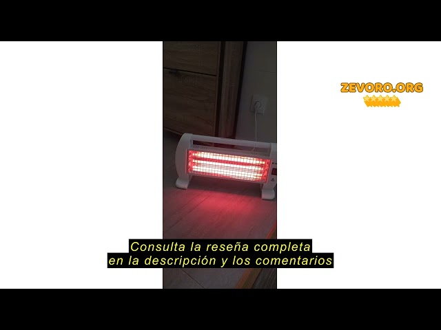 Vídeo relacionado con Estufa 1200W 3 Tubos de Cuarzo 1200W Calefactor Calentador Radiador Halogeno Calor para el hogar