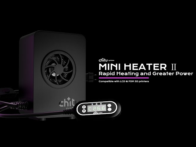 Vídeo relacionado con Chitu Systems Mini calentador de impresora 3D mejorado, control de temperatura versátil, fácil instalación, funcionamiento silencioso, ventilador de alto rendimiento y protección contra
