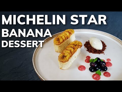 Banana Heaven On The Plate | Fine Dining Dessert At Home