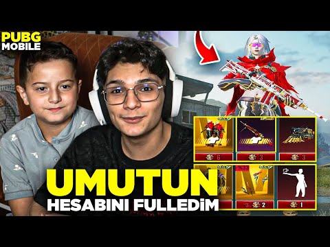 I FULLY FULFILLED 9-YEAR-OLD UMUT'S ACCOUNT!! SHE WAS VERY HAPPY! | PUBG MOBILE