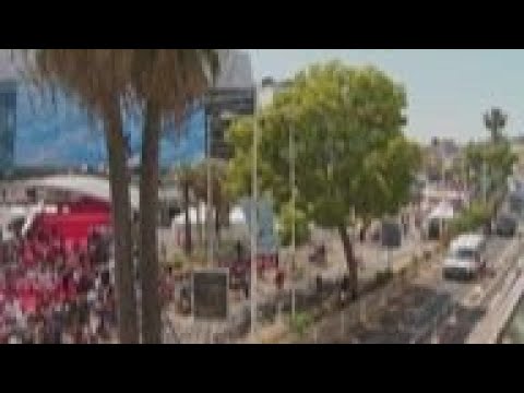 Children fly paper airplanes as "Le Petit Nicolas" presented at Cannes